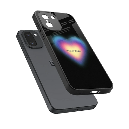 Alright Always sleek oneplus 15r cover with tempered glass back and TPU edges