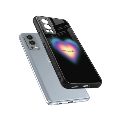 Alright Always sleek oneplus nord 2 cover with tempered glass back and TPU edges