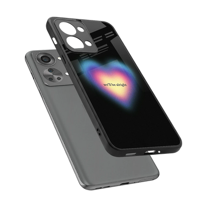 Alright Always sleek oneplus nord 2t cover with tempered glass back and TPU edges
