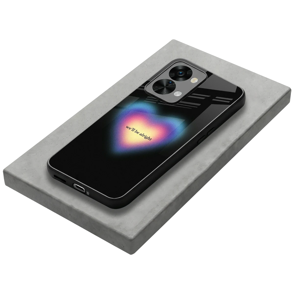 Alright Always stylish phone case for oneplus nord 2t | glossy glass and slim fit