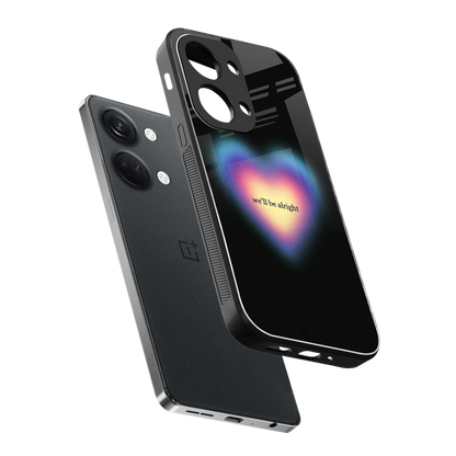 Alright Always sleek oneplus nord 3 cover with tempered glass back and TPU edges