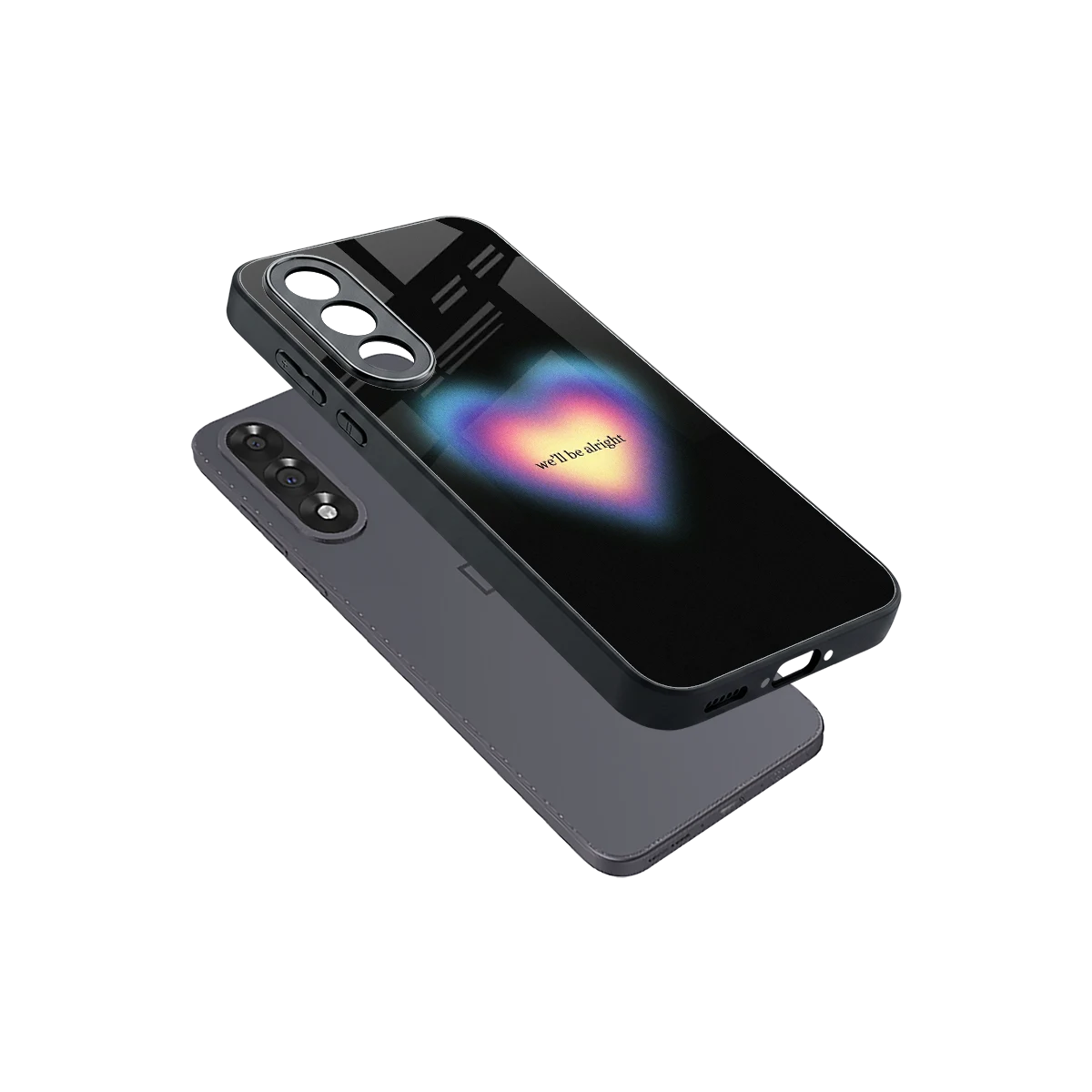 Alright Always sleek oneplus nord 5 cover with tempered glass back and TPU edges