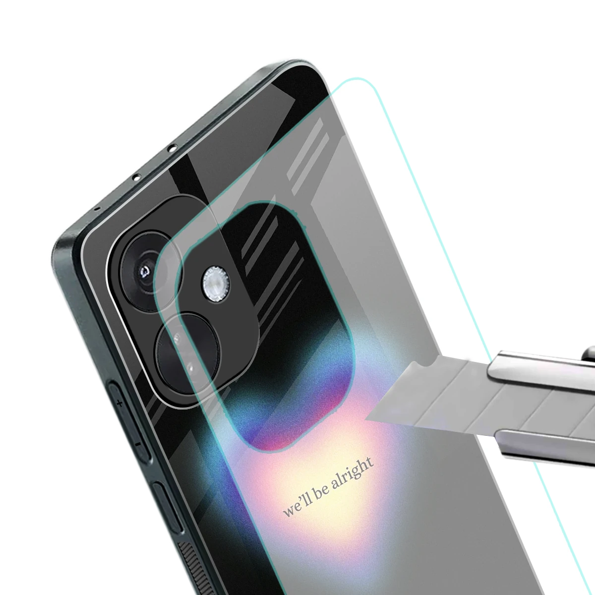 Alright Always stylish phone case for oneplus nord ce 3 | glossy glass and slim fit