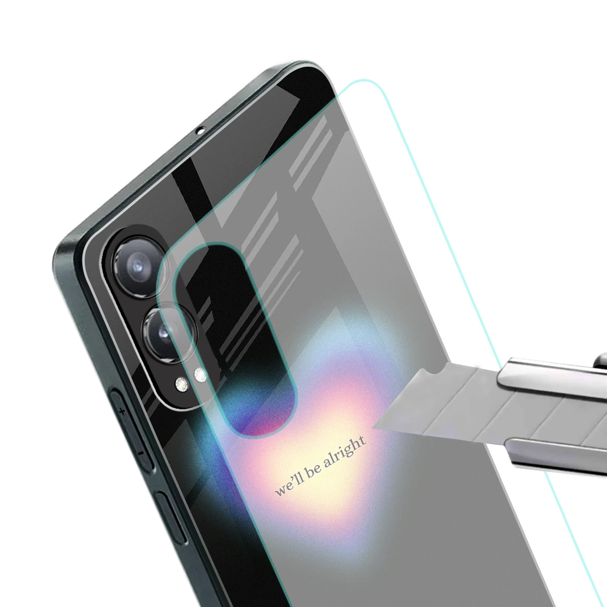 Alright Always stylish phone case for oneplus nord ce 4 lite | glossy glass and slim fit