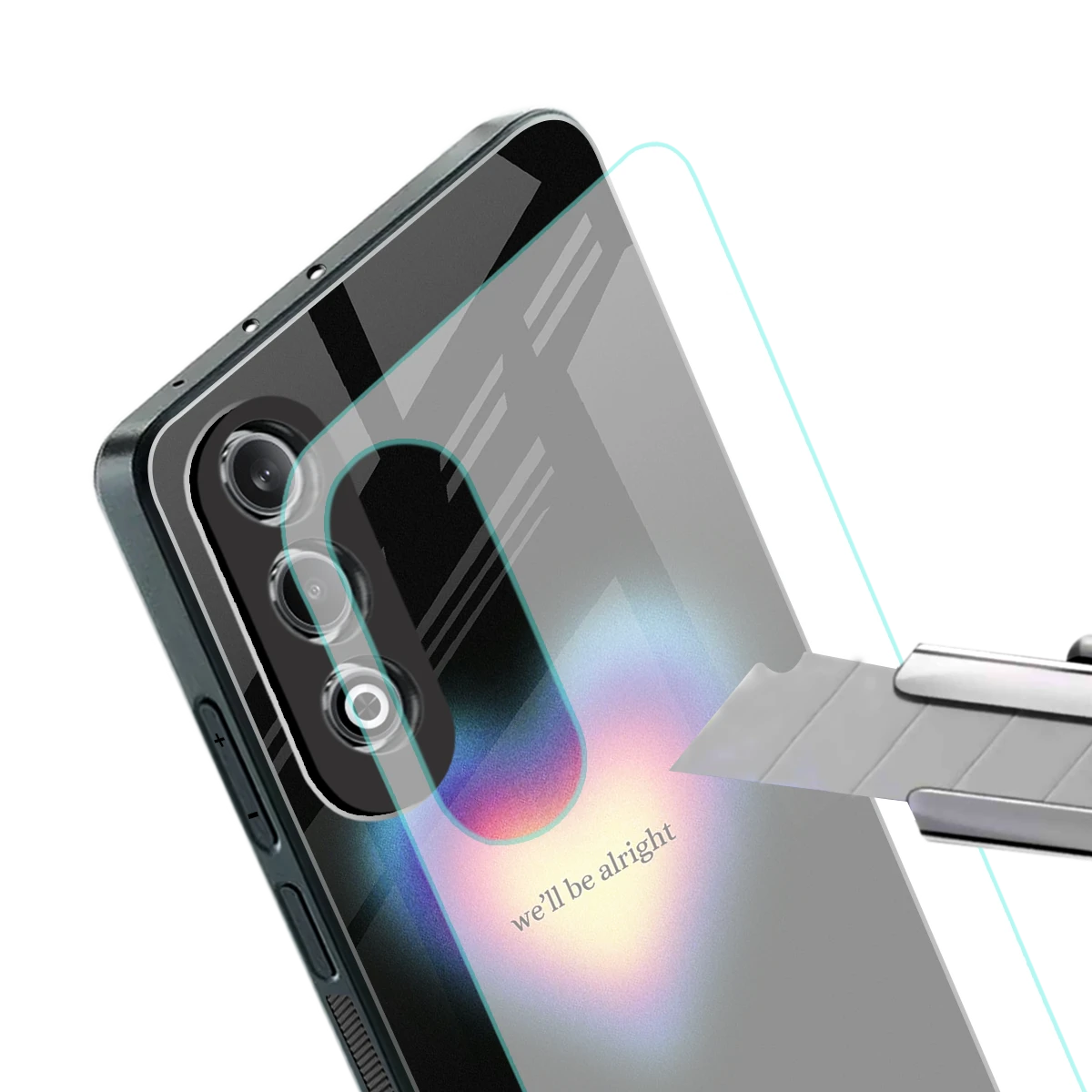 Alright Always stylish phone case for oneplus nord ce 4 | glossy glass and slim fit