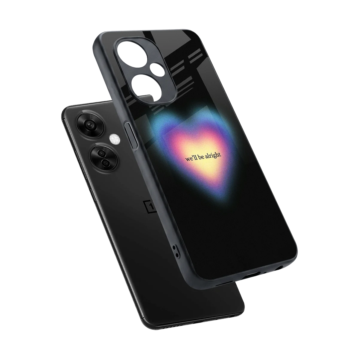 Alright Always sleek oneplus nord ce 3 lite cover with tempered glass back and TPU edges