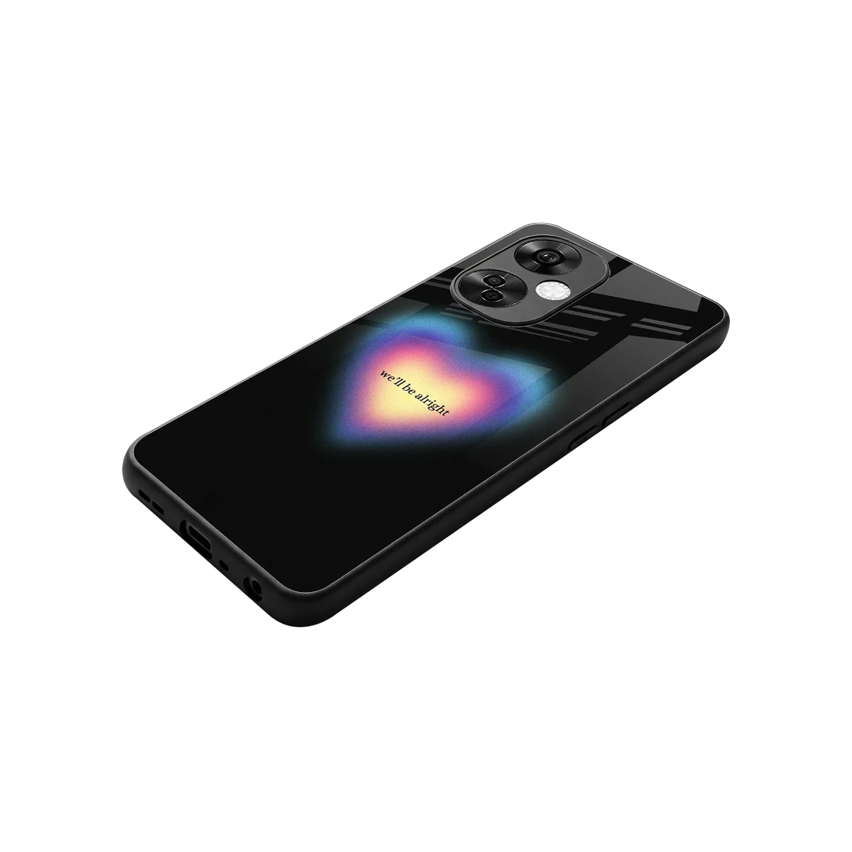 Alright Always stylish phone case for oneplus nord ce 3 lite | glossy glass and slim fit