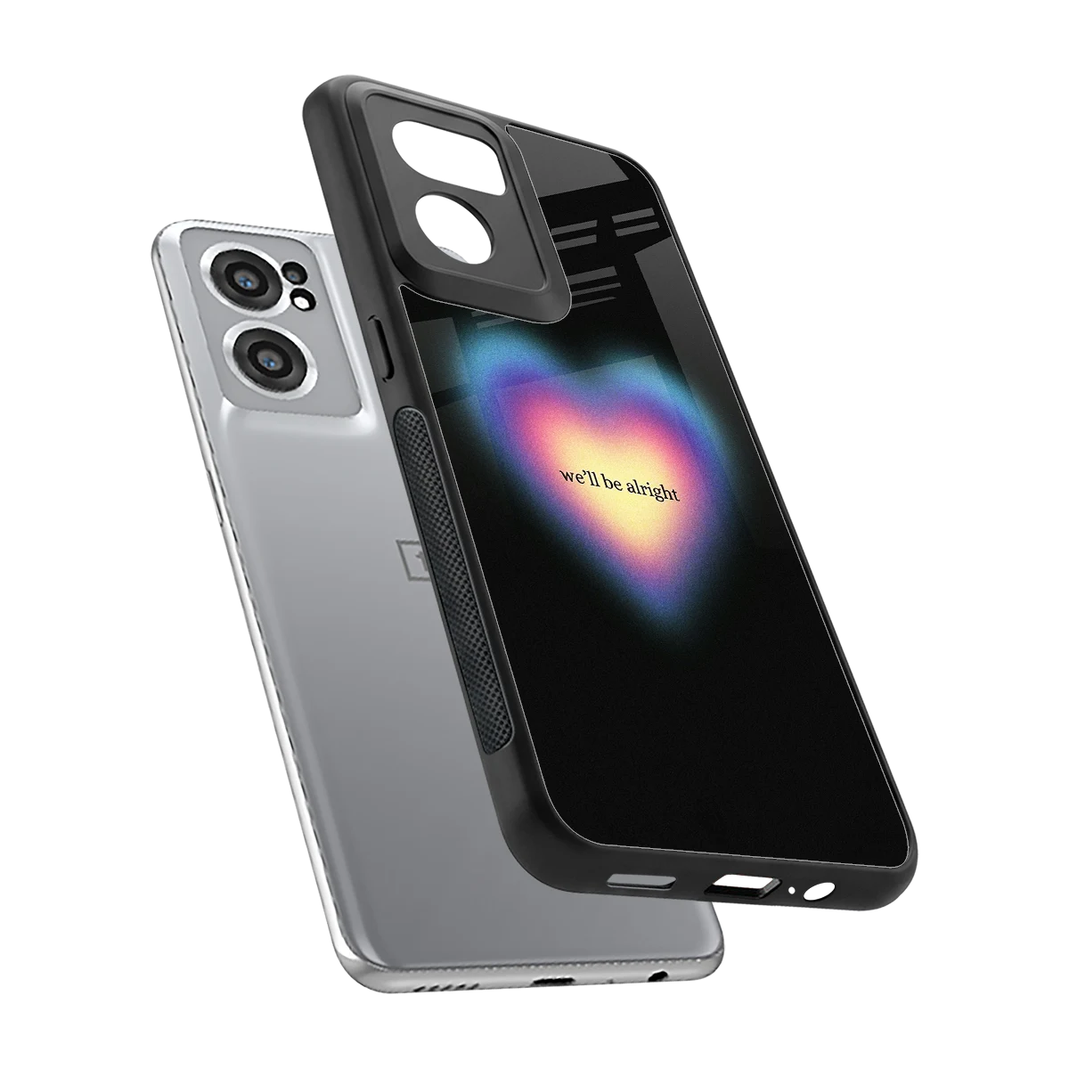 Alright Always sleek oneplus nord ce 2 cover with tempered glass back and TPU edges