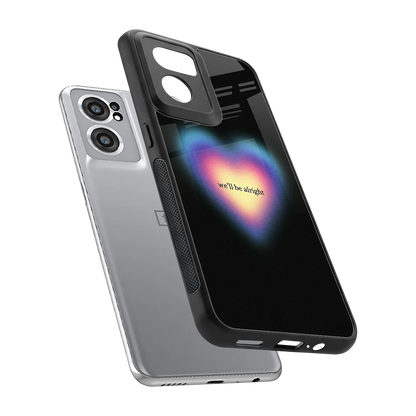 Alright Always sleek oneplus nord ce 2 cover with tempered glass back and TPU edges