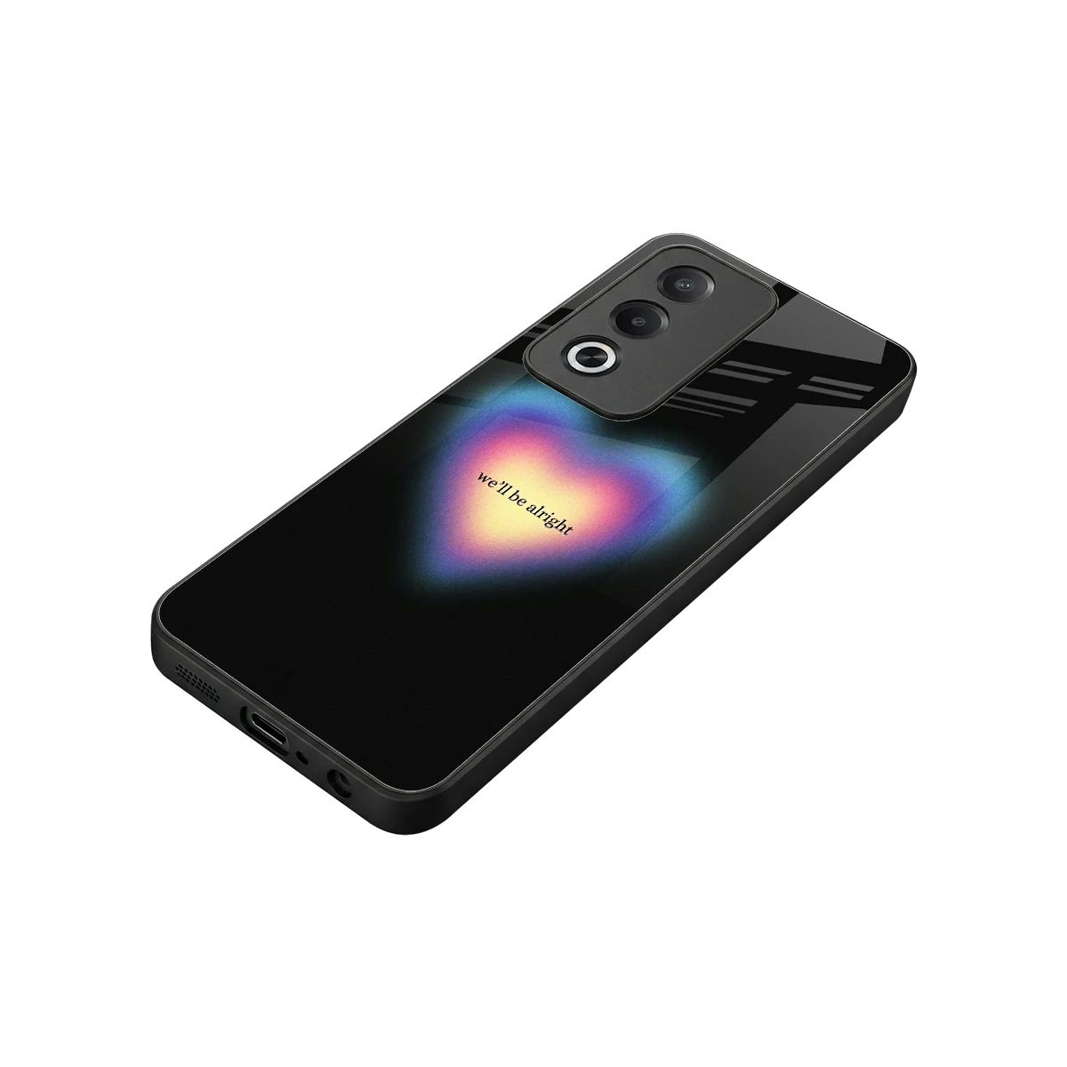 Alright Always stylish phone case for oppo a3 pro | glossy glass and slim fit