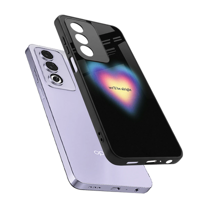 Alright Always sleek oppo a3 pro cover with tempered glass back and TPU edges