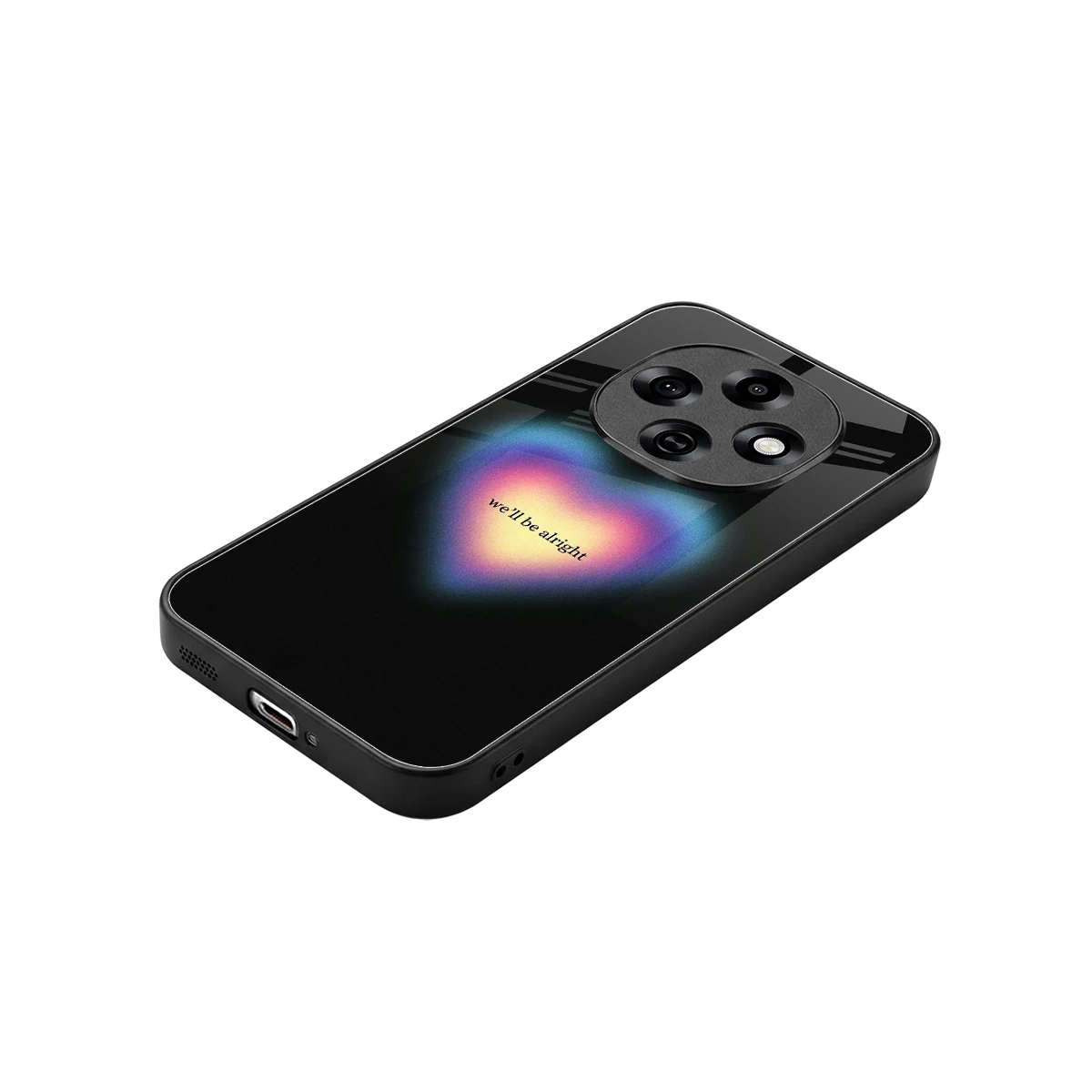 Alright Always stylish phone case for oppo f31 pro 5g | glossy glass and slim fit