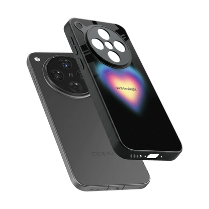 Alright Always sleek oppo find x8 cover with tempered glass back and TPU edges