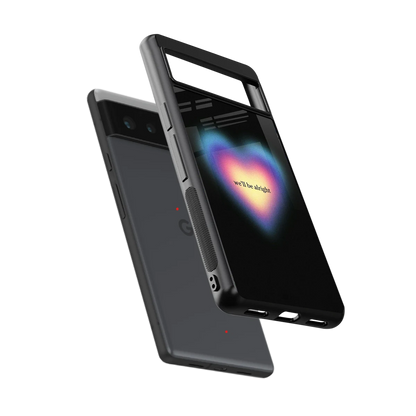 Alright Always sleek google pixel 6a cover with tempered glass back and TPU edges