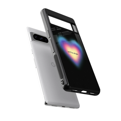 Alright Always sleek google pixel 8 pro cover with tempered glass back and TPU edges