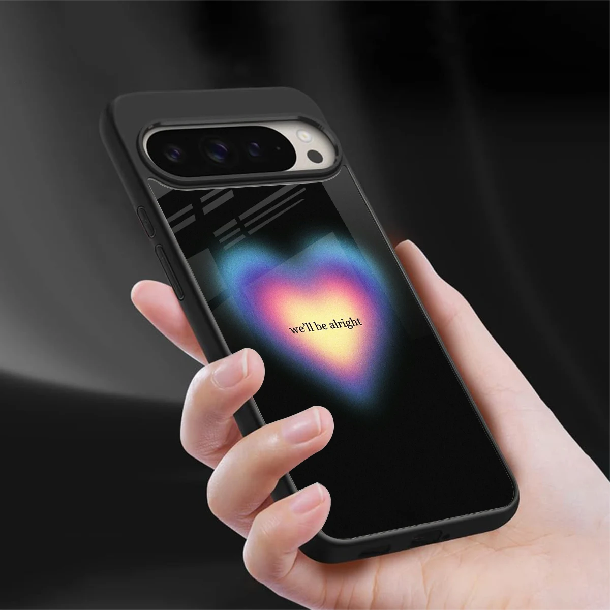 Alright Always sleek google pixel 9 pro cover with tempered glass back and TPU edges