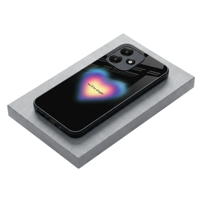 Alright Always stylish phone case for redmi 12 5g | glossy glass and slim fit
