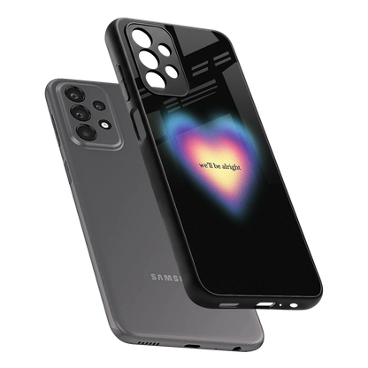 Alright Always sleek samsung galaxy a23 cover with tempered glass back and TPU edges