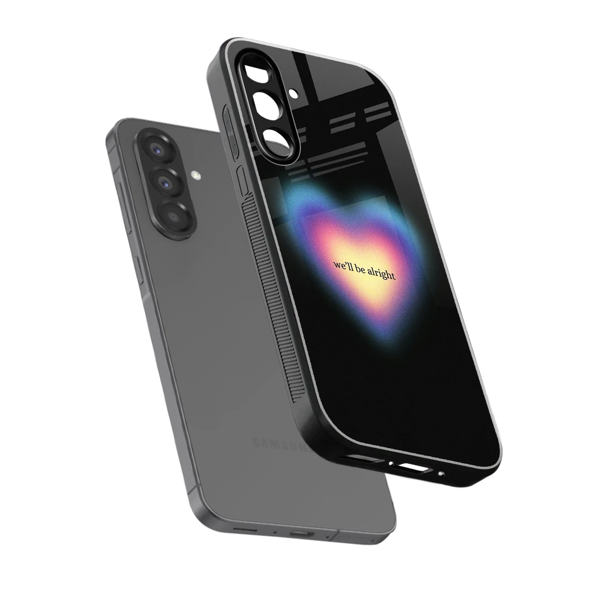 Alright Always sleek samsung galaxy a36 5g cover with tempered glass back and TPU edges