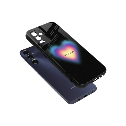 Alright Always sleek samsung galaxy m14 5g cover with tempered glass back and TPU edges