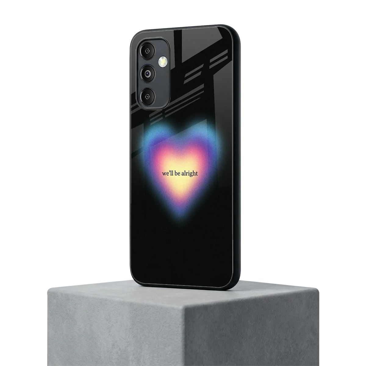 Alright Always samsung galaxy m14 5g mobile cover | shockproof glass phone case