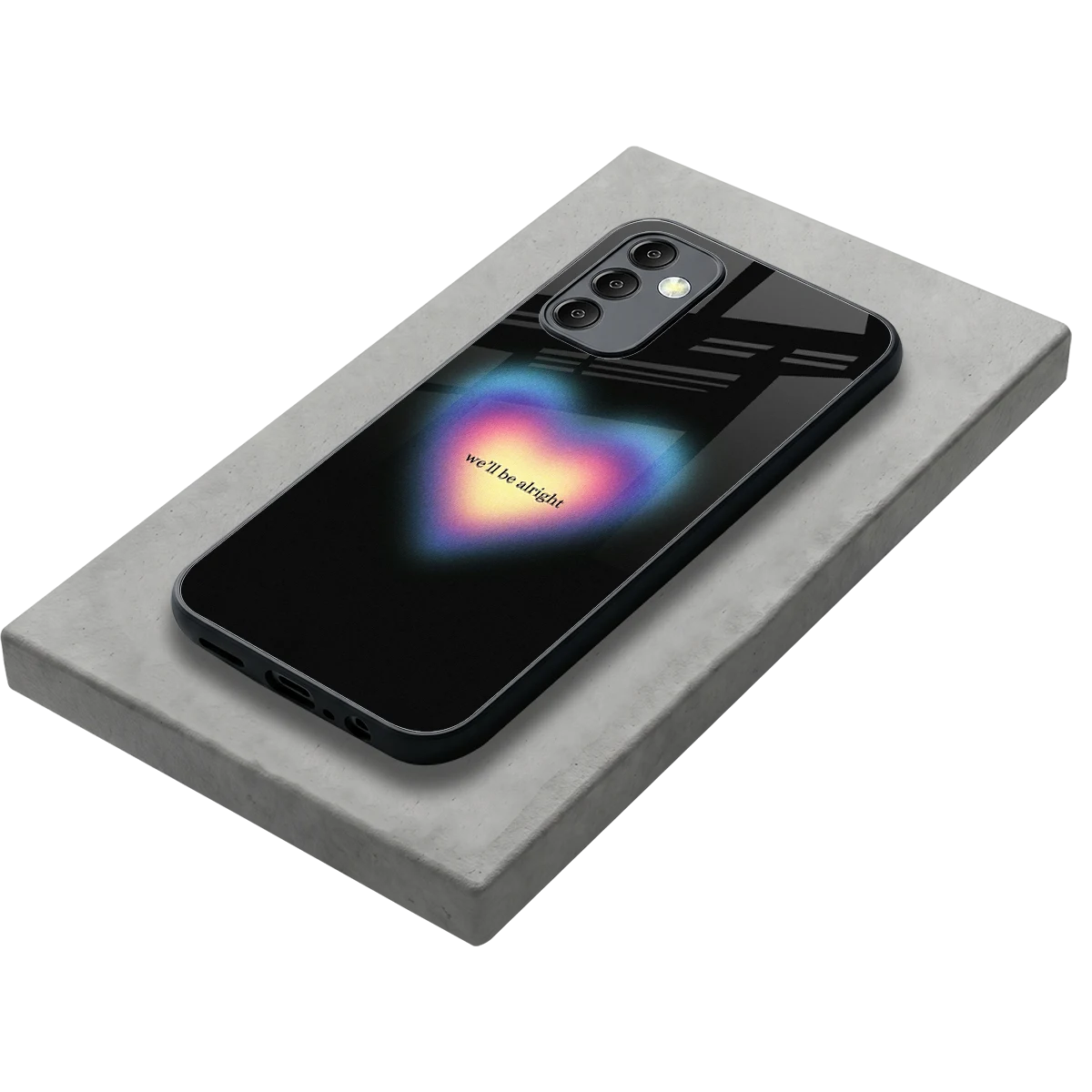 Alright Always stylish phone case for samsung galaxy m14 5g | glossy glass and slim fit