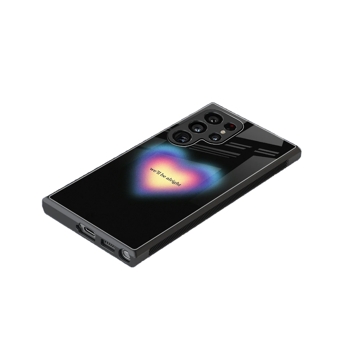 Alright Always stylish phone case for samsung galaxy s23 ultra | glossy glass and slim fit