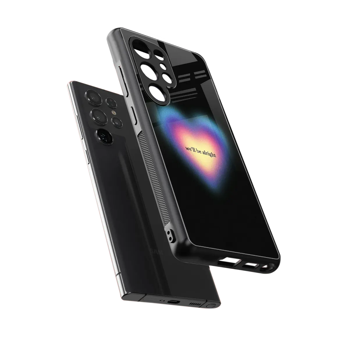 Alright Always sleek samsung galaxy s25 ultra cover with tempered glass back and TPU edges