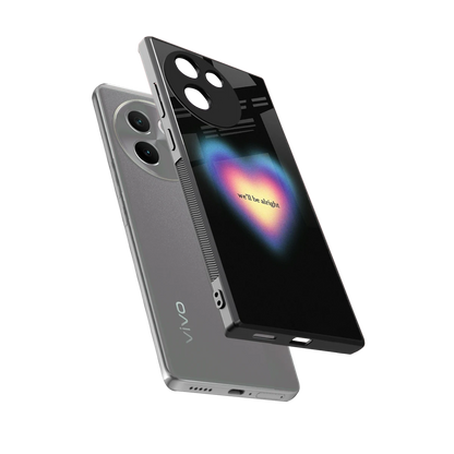 Alright Always sleek vivo v30e cover with tempered glass back and TPU edges