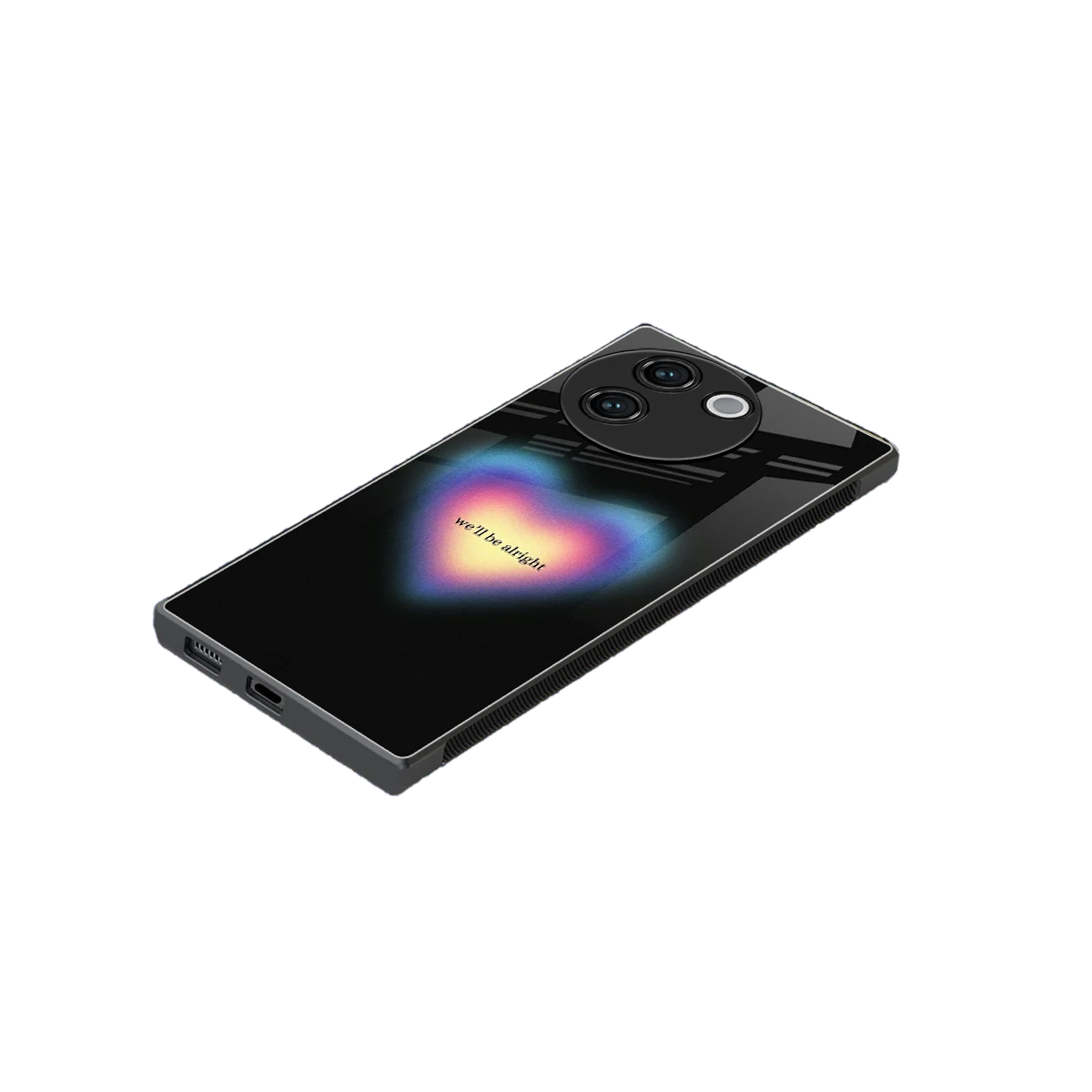 Alright Always stylish phone case for vivo v30e | glossy glass and slim fit