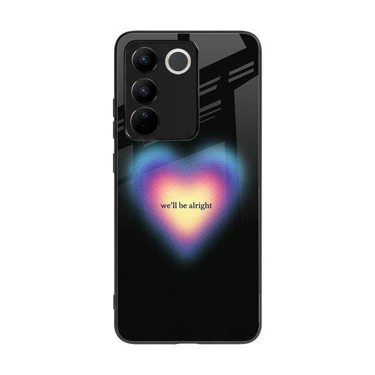 Alright Always back phone cover | glass case for vivo v27 5g