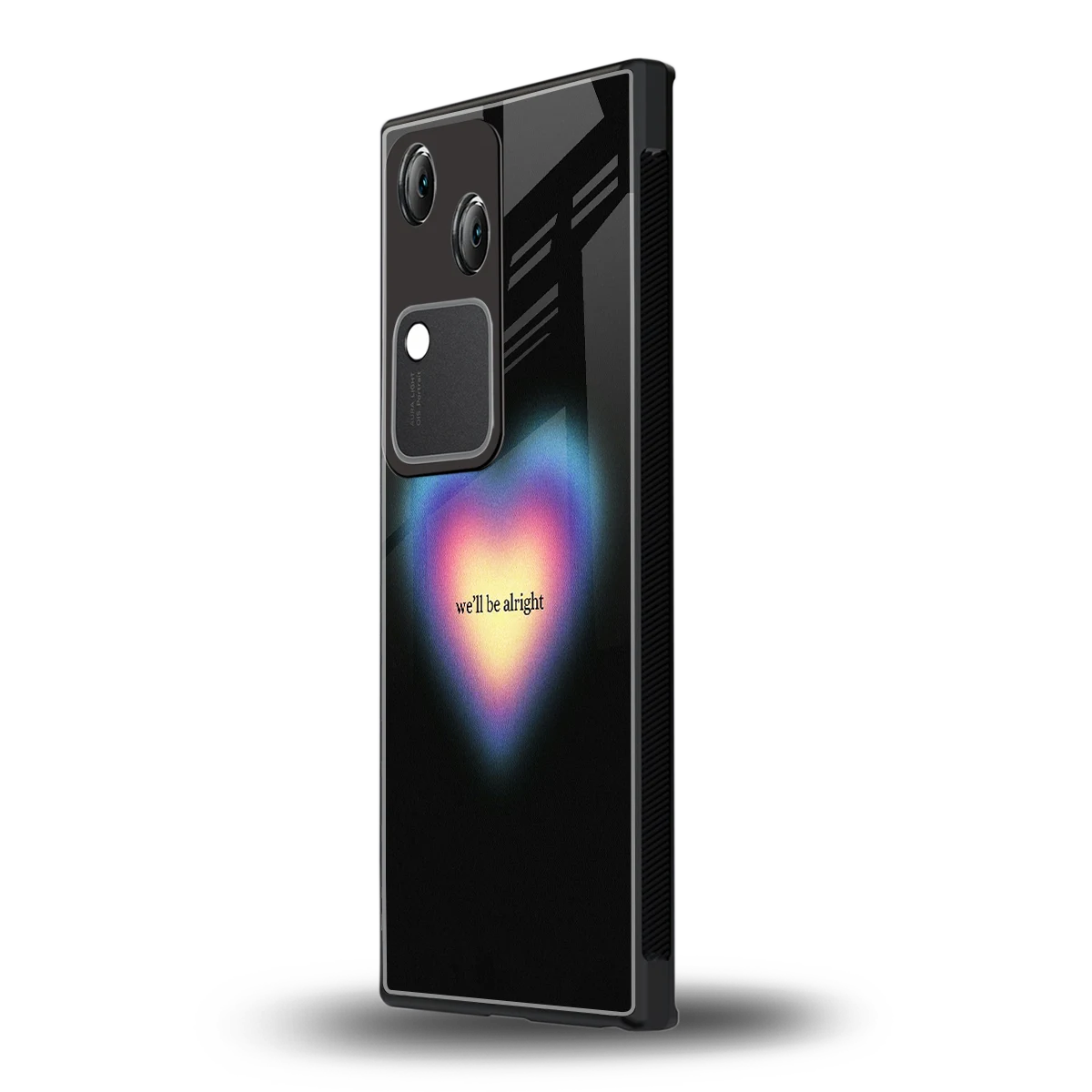 Alright Always vivo v30 mobile cover | shockproof glass phone case