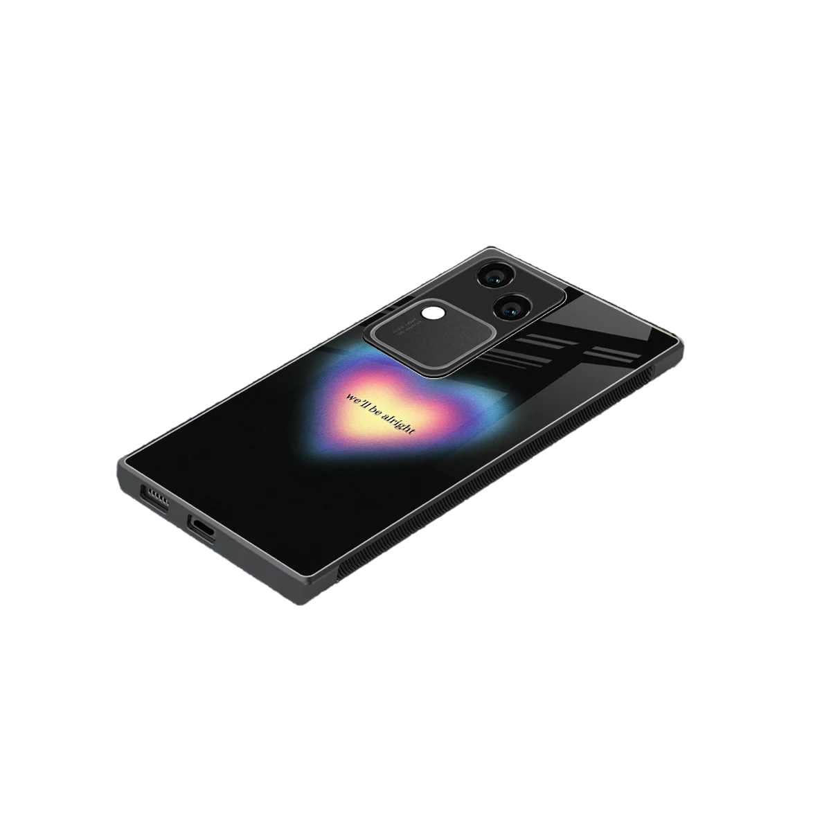 Alright Always stylish phone case for vivo v30 | glossy glass and slim fit