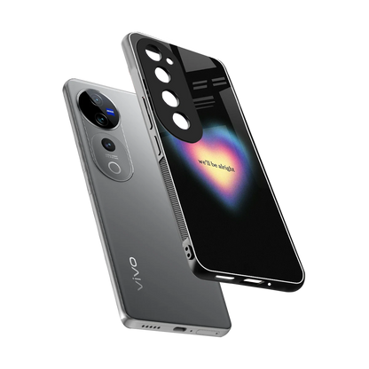 Alright Always sleek vivo v40 pro cover with tempered glass back and TPU edges