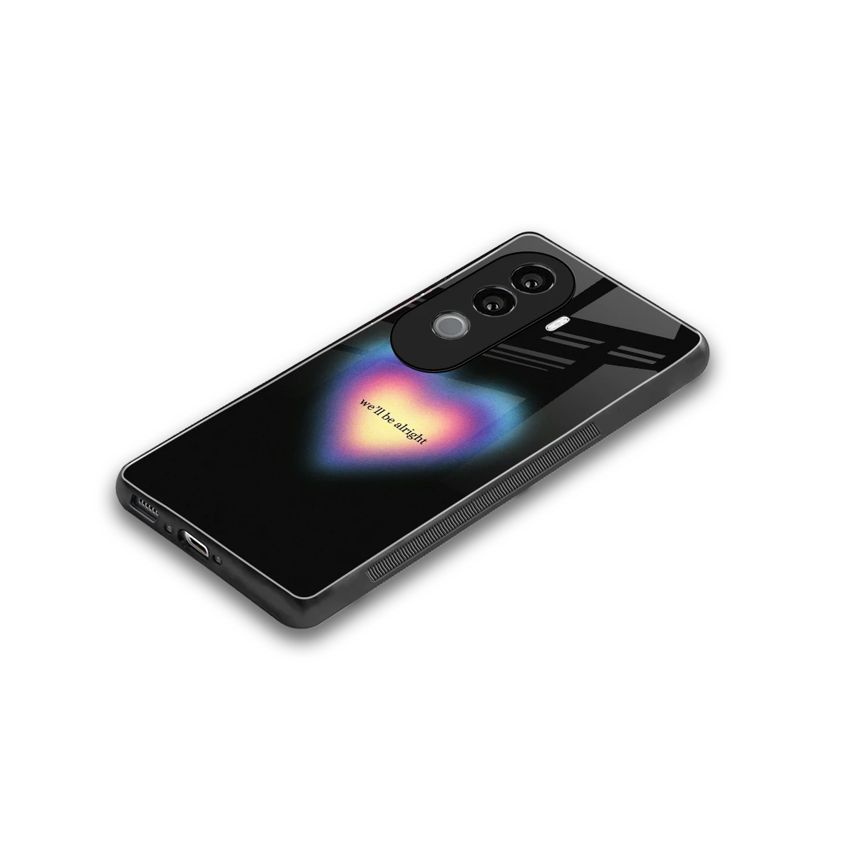 Alright Always stylish phone case for vivo v40e | glossy glass and slim fit