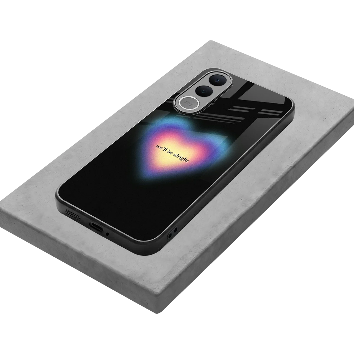 Alright Always stylish phone case for vivo v70 fe | glossy glass and slim fit