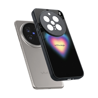 Alright Always sleek vivo x200 pro cover with tempered glass back and TPU edges