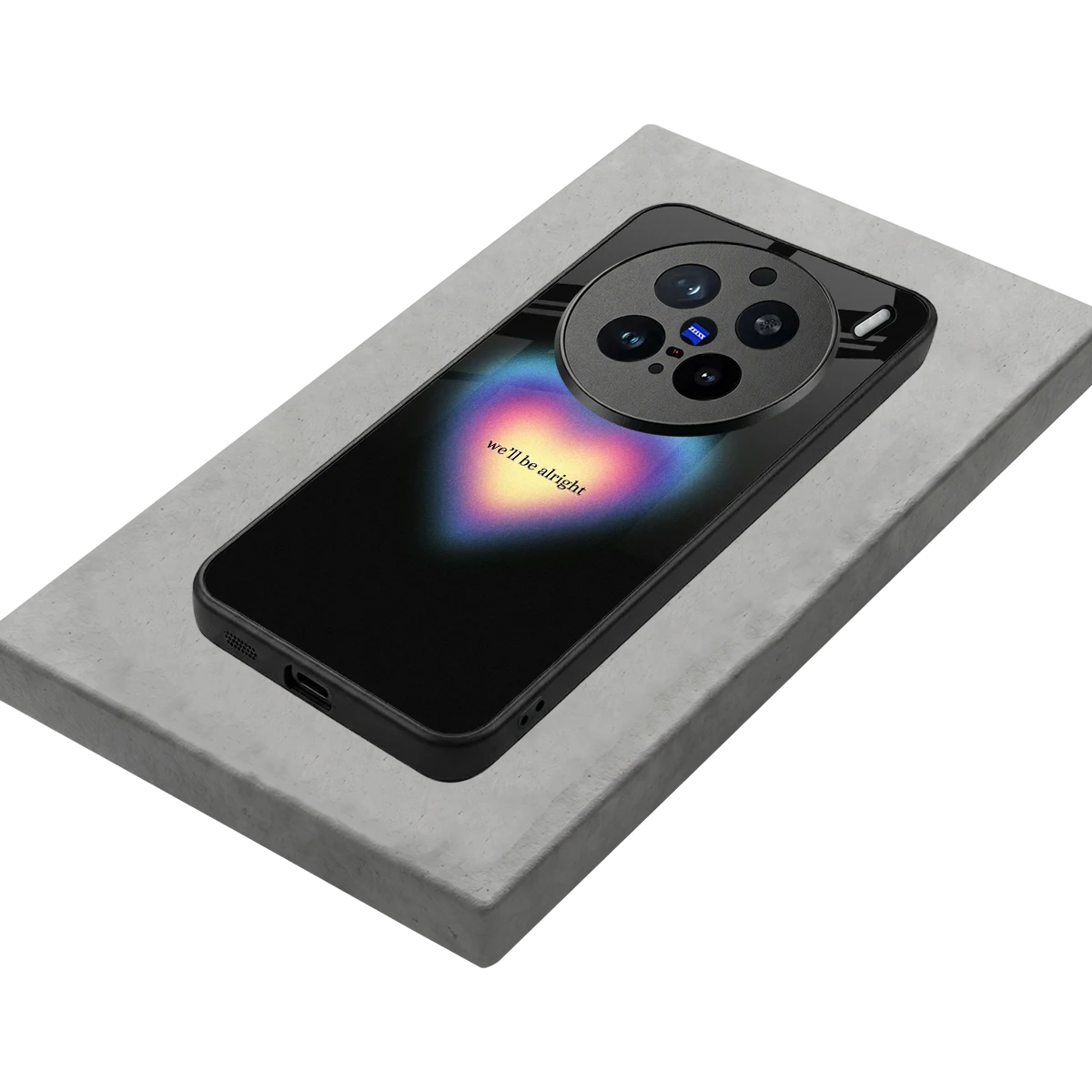 Alright Always stylish phone case for vivo x200 pro | glossy glass and slim fit
