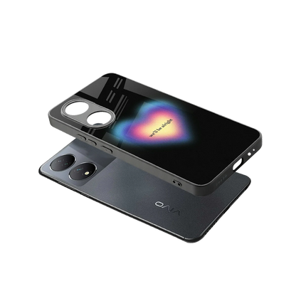Alright Always sleek Vivo-y100 cover with tempered glass back and TPU edges