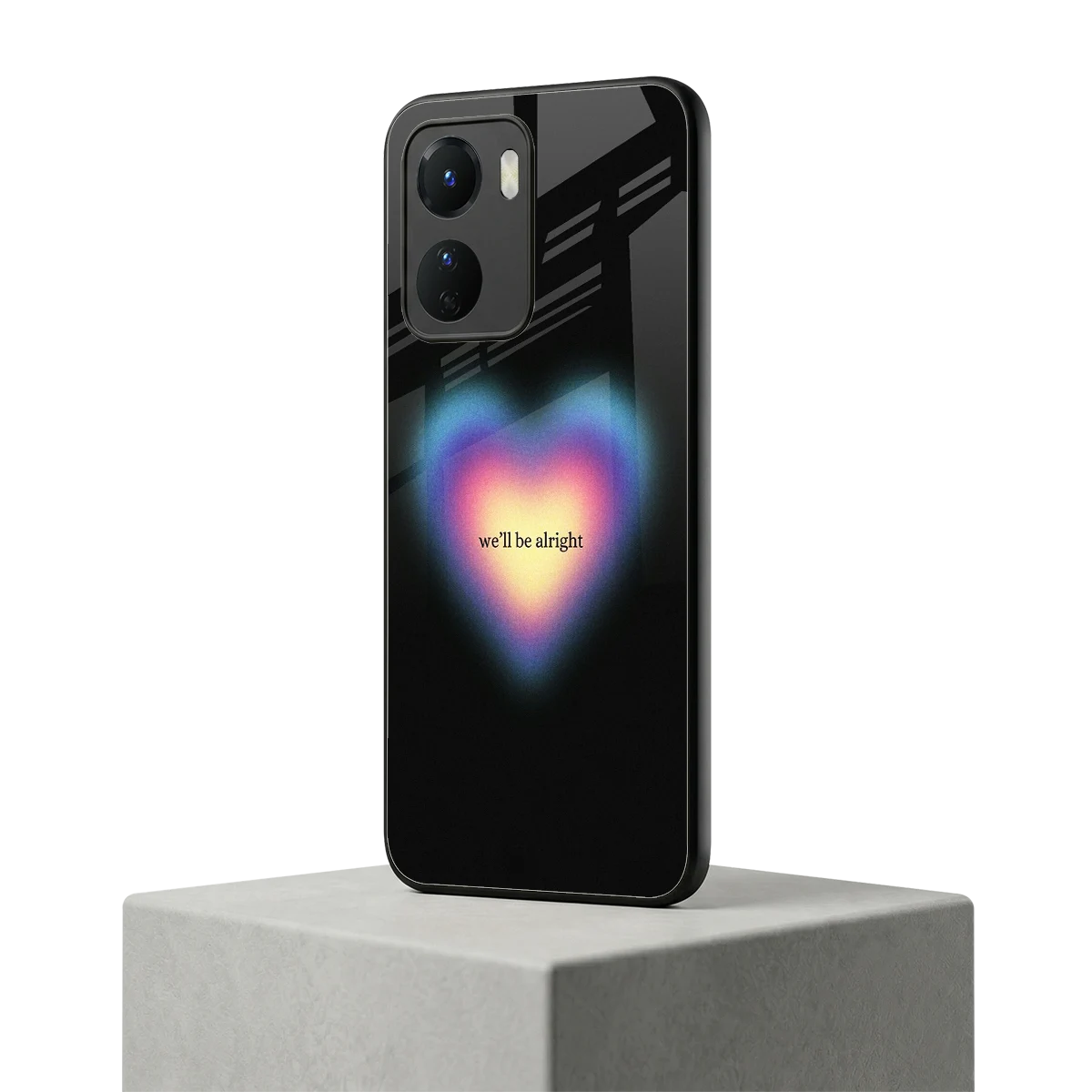 Alright Always vivo y16 mobile cover | shockproof glass phone case