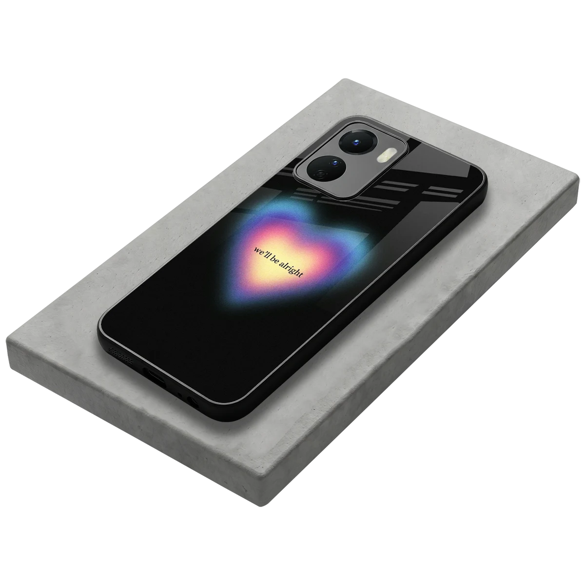 Alright Always stylish phone case for vivo y16 | glossy glass and slim fit