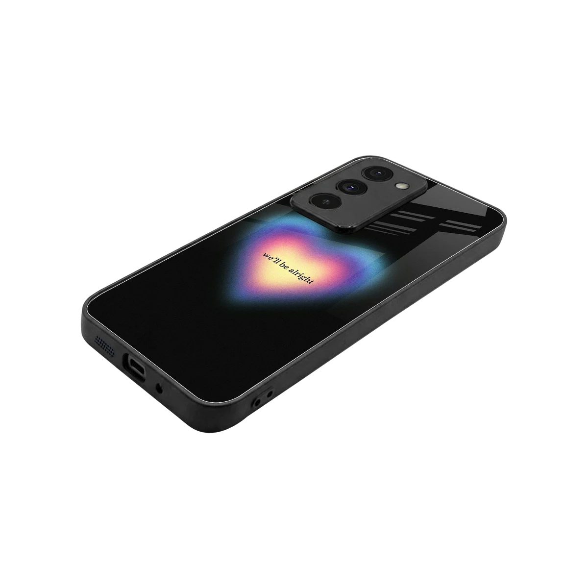 Alright Always stylish phone case for redmi 15 5g | glossy glass and slim fit