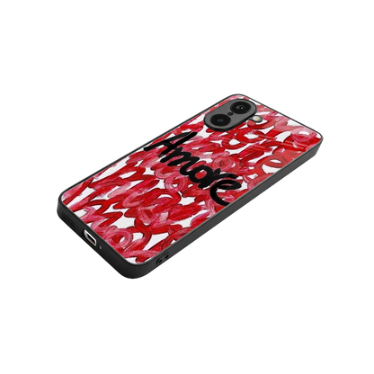 Amore stylish phone case for oneplus nord ce5 5g | glossy glass and slim fit
