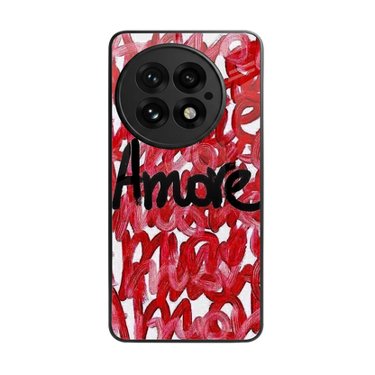 Amore back phone cover | glass case for oneplus 13