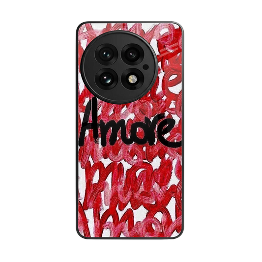 Amore back phone cover | glass case for oneplus 13
