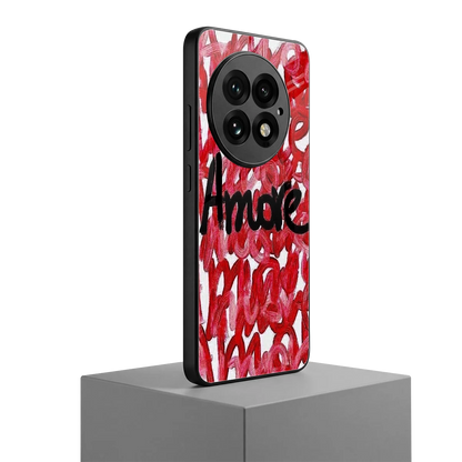 Amore oneplus 13 mobile cover | shockproof glass phone case