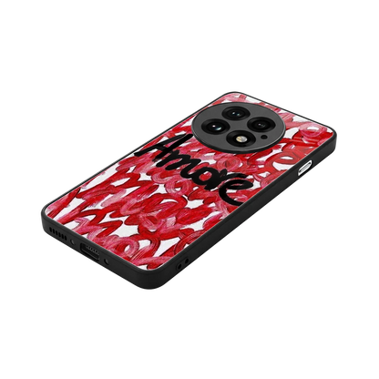Amore stylish phone case for oneplus 13 | glossy glass and slim fit