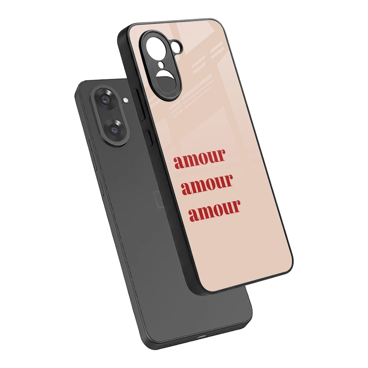 Amore Bliss sleek oneplus nord ce5 5g cover with tempered glass back and TPU edges