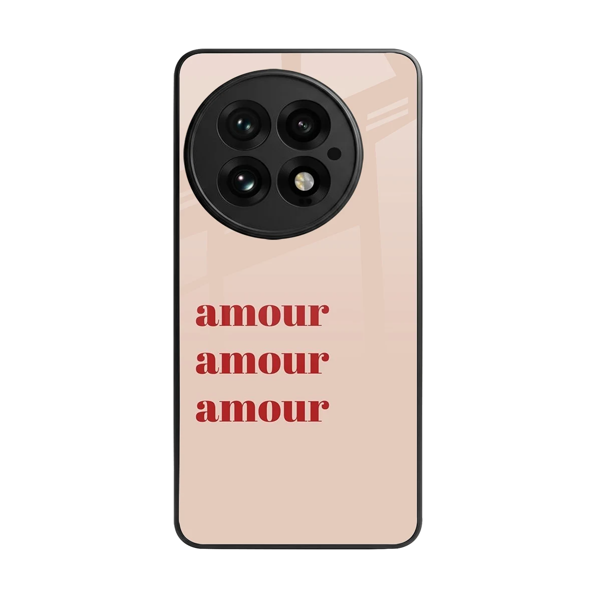 Amore Bliss back phone cover | glass case for oneplus 13