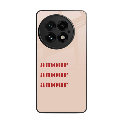 Amore Bliss back phone cover | glass case for oneplus 13